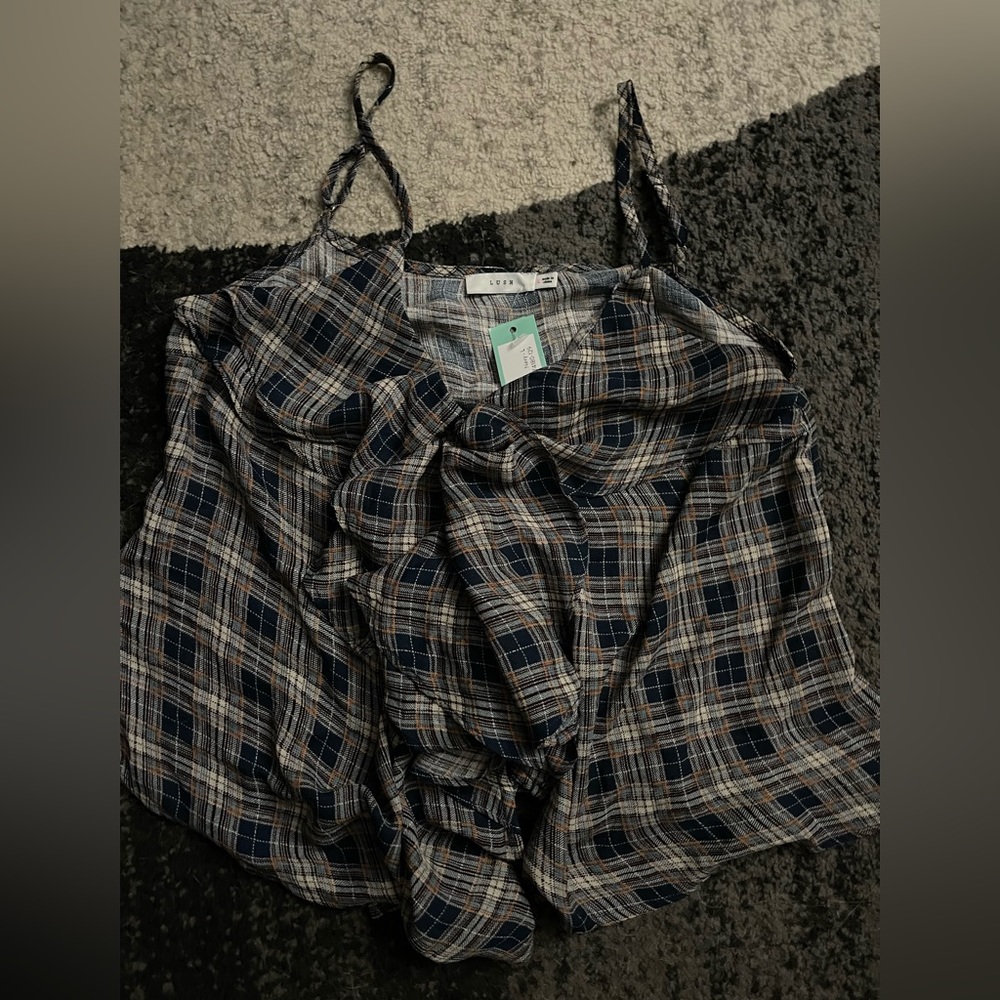 Flannel tank top